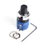 3590S-2 3590S Precision Multiturn Potentiometer 10 Ring Adjustable Resistor + 1PCS Turns Counting Dial Rotary 6.35mm Knob