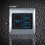 Good Quality Foshan IVOR Smart home 3 gang Touch screen wall network Metal switch with master SK-T2000L3-M Satin Chrome