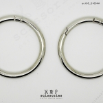 ห่วงกลม 1.5 นิ้ว ง้างได้ สีเงิน 2ตัว