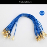 U Plug Electrical Wire 20cm Form The Harpoon Line 4.2 Fork Type Physical Electrical Instrument Circuit Experiment Class Line