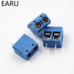 KF301-5.0-2P KF301 Pitch 5.0mm Straight Pin 2P Screw PCB Terminal Block Connector Blue