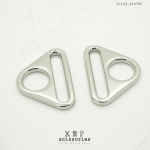 สามเหลี่ยม 1.2" สีเงิน/2ตัว