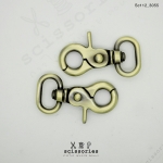 คอหมาเกี่ยว 2cm. สีเหลืองปัด Brush Gold จำนวน 2ตัว