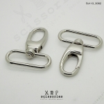 คอหมาเกี่ยว 1.5 นิ้ว สีเงิน silver/2 ตัว