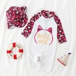 ชุดว่ายน้ำบอดีสูทเด็กเล็ก รุ่น wild one พร้อมหมวกคลุมต้นคอ