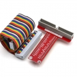 Raspberry PI T cobbler+40 Pin Extension Flat GPIO Cable Wire DIY kit