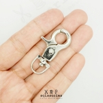 คอหมา1 Cm. สีเงิน/2ตัว