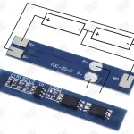 TZT 2S 3A Li-ion Lithium Battery 7.4v 8.4V 18650 Charger Protection Board bms pcm for li-ion lipo battery cell pack