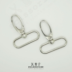 คอหมา 1.5in สีเงิน/2 ตัว