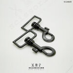 ตัวเกี่ยว 1.3นิ้ว สีดำด้าน 2 ตัว เนื้อโลหะ