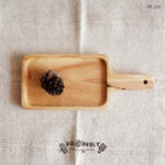 พร็อพถ่ายรูป prop ของตกแต่ง ถาดไม้มีด้ามจับ