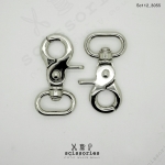 คอหมาเกี่ยว 2 cm. สีเงิน silverจำนวน 2 ตัว