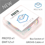 M5Stack Official Experimental Proto Board Set included DHT12 Bus Socke Grove Cable for ESP32 Basic Kit & Mpu9250 Kit for Arduino
