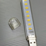 MMini USB LED Night Light 5730SMD 8LEDs 5V Keychain Bulb Book Lamp for Reading Notebook Power Bank Computer