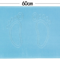 แผ่นแร่หินเช็ดเท้า Blue ลายเท้า (60x39cm)