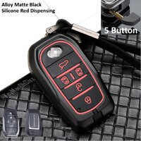 สีดำด้าน ปุ่มสีแดง (Alloy Black Matte/ 5 Button Red Dispensing)