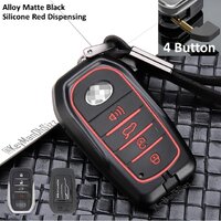 สีดำด้าน ปุ่มสีแดง (Alloy Black Matte/ 4 Button Red Dispensing)