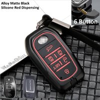 สีดำด้าน ปุ่มสีแดง (Alloy Black Matte/ 6 Button Red Dispensing)