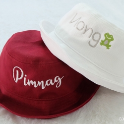 หมวกบักเก็ตbucketปักชื่อ