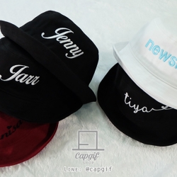 หมวกบักเก็ตbucketปักชื่อทีม