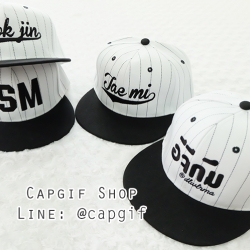 หมวกฮิปฮอปเบสบอลปักชื่อทีม