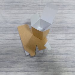 กล่องเอนกประสงค์ สีคราฟท์น้ำตาลอ่อน(CK) 5x5x5.5 ซม. แบบทรงฝาปิดเปิด ท้ายก้นขัด กล่องของขวัญ กล่องเครื่องสำอางค์ ราคา 205 บาทต่อแพ็ค(50 ใบ)