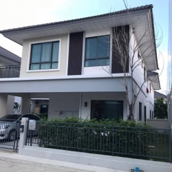 ขายบ้านแฝด 2 ชั้น หมู่บ้านโมดิ วิลล่า ราชพฤกษ์ บางบัวทอง นนทบุรี ขนาด 37.60 ตรว. รหัส H55