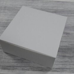 กล่องเค้ก 2 ปอนด์ กล่องคัพเค้ก กล่องขนม กล่องไม่มีหน้าต่าง (ฝาทึบ) กล่องอเนกประสงค์ ขนาด 24.5x24.5x10 ซม. สีขาว ราคา 300 บาทต่อแพ็ค (20ใบ)