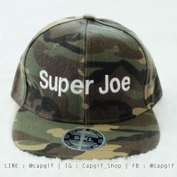 หมวกฮิปฮอปsnapbackลายพรางปักชื่อ