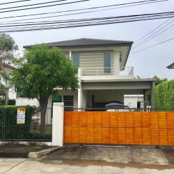 ขายบ้านเดี่ยว2ชั้น มบ.พฤกษ์ลดา ถนน 345 ปากเกร็ด นนทบุรี 59.3 ตรว. รหัส H61