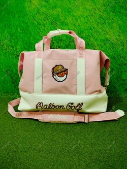 Boston Bag Malbon Golf Pink Color