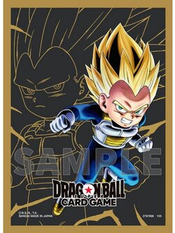 Bandai Dragon Ball Super Card Game Fusion World Official Card Sleeves V.3 Vegeta (Mini) 4582769843419 (การ์ดยูกิ)