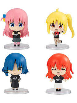 Bandai (ครบ Set 4 ลูก) Bocchi The Rock! Capsule Figure Collection 4570118210982 (Gashapon)