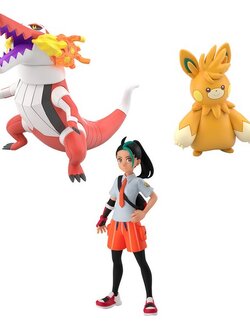 Bandai 1/20 Pokemon Scale World Paldea Region Nemona & Skeledirge & Pawmot 4570117910425 (Figure)