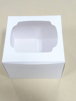 กล่องเค้ก 2 ชิ้น กล่องเค้ก กล่องขนม กล่องเบเกอรี่ กล่องคัพเค้ก สีขาว ขนาด 13x15.2x10 ซม. ราคา 155 บาท ต่อแพ็ค (20ใบ/แพ็ค)