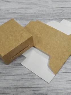 กล่องบราวนี่ 1 ชิ้น กล่องขนม ขนาด 9.0 x 9.0 x 4.0 ซม.กล่องคราฟท์ฟู้ดเกรด สีคราฟท์น้ำตาลอ่อน ราคา 70 บาทต่อแพ็ค (20ใบ)