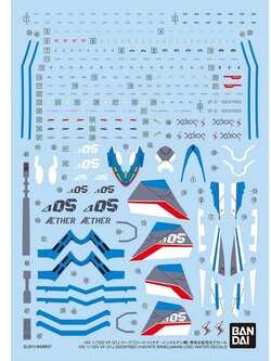 Bandai HG 1/100 VF-31J Siegfried (Hayate Immelmann) Water Decals 4573102686992 (Plastic Model)