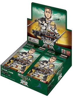 Bandai Union Arena Booster Box EX10BT Attack on Titan Vol.2 แบบกล่อง (16 ซอง) 4582769824975 (การ์ด)