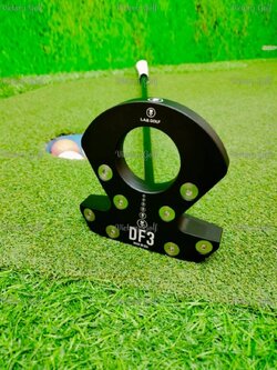 Putter L.A.B. GOLF DF3 Lie 69° Length 35“ ( Matte Black Premium Steel )/ ( Grip Press Pistol 2.0 )