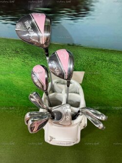 Full Set CALLAWAY Reva 2025 White (1W, 4W, 5Ut, 7-Pw,Sw,Pt) + Golf Bag ( 9 pcs.)