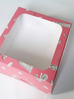 กล่องคัพเค้ก กล่องคัพเค้ก 12 ชิ้น สีลายวันเดอร์ฟูลยุโรป พร้อมฐานคัพเค้ก 12 ช่อง (ช่องกว้าง 5.5 ซม.) ราคา 560 บาท ต่อแพ็ค (20ใบ)