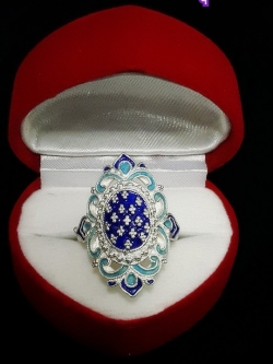 แหวนลงยาฟ้า