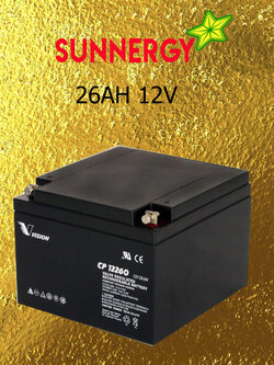 แบตเตอรี่ DEEP CYCLE 26AH 12V
