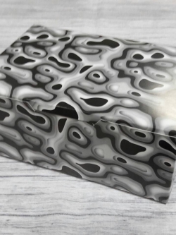 กล่องไม่มีหน้าต่าง (ฝาทึบ) 17.5x12.0x7.5 ซม.กล่องเค้ก กล่องคัพเค้ก กล่องขนม กล่องชิฟฟ่อน กล่องช้อคโกแล็ต กล่องคุ๊กกี้ ลายสีดำ-เทา ราคา 160 บาทต่อแพ็ค(20ใบ)