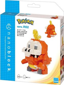 Kawada nanoblock Pokemon NBPM_R02 Fuecoco RS (Hogator) 4972825224557 (นาโนบล็อค)