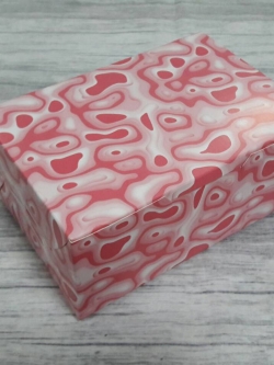 กล่องไม่มีหน้าต่าง (ฝาทึบ) 17.5x12.0x7.5 ซม.กล่องเค้ก กล่องคัพเค้ก กล่องขนม กล่องชิฟฟ่อน กล่องช้อคโกแล็ต กล่องคุ๊กกี้ ลายสีชมพู ราคา 160 บาทต่อแพ็ค(20ใบ)