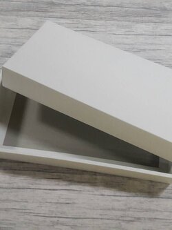 กล่องฝาครอบ กล่องอเนกประสงค์ กล่องของขวัญ กล่องแบบมีฝาครอบ สีขาว ขนาด 14.0 x 29.5 x 4.0 cm.(ฝาทึบ) ราคา 355 บาทต่อแพ็ค(20ใบ)