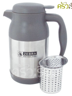 ZEBRA กระติกน้ำ สุญญากาศ มีไส้กรอง ตราหัวม้าลาย 112932 112933 112934 กระติกเก็บน้ำร้อน