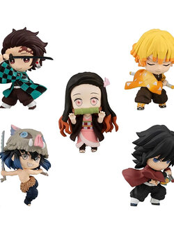 Bandai (ครบ Set 5 กล่อง) Chibi Masters Demon Slayer 4549660562078 (Plastic Model)