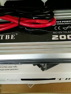 Inverter (หม้อแปลงไฟฟ้า) รุ่น PSW-2000W 12V TBE